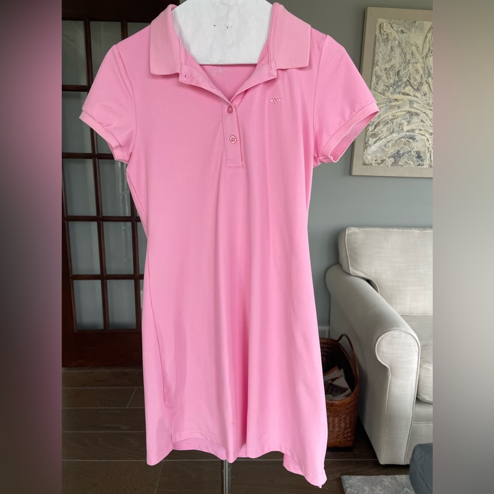 Women’s Pink T-Shirt Athletic Dress for Hiking/Tennis/Golf XS